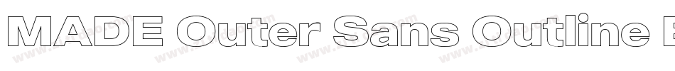 MADE Outer Sans Outline Bold PERSONAL USE字体转换